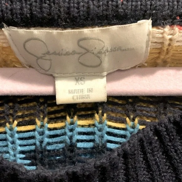 Jessica Simpson Multicolor Geometric Midi Dress XS - Picture 3 of 5